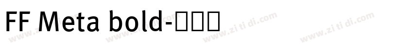 FF Meta bold字体转换